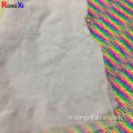 Tissu de broderie à sequins extensible en maille extensible de 5 mm de marque Rainbow